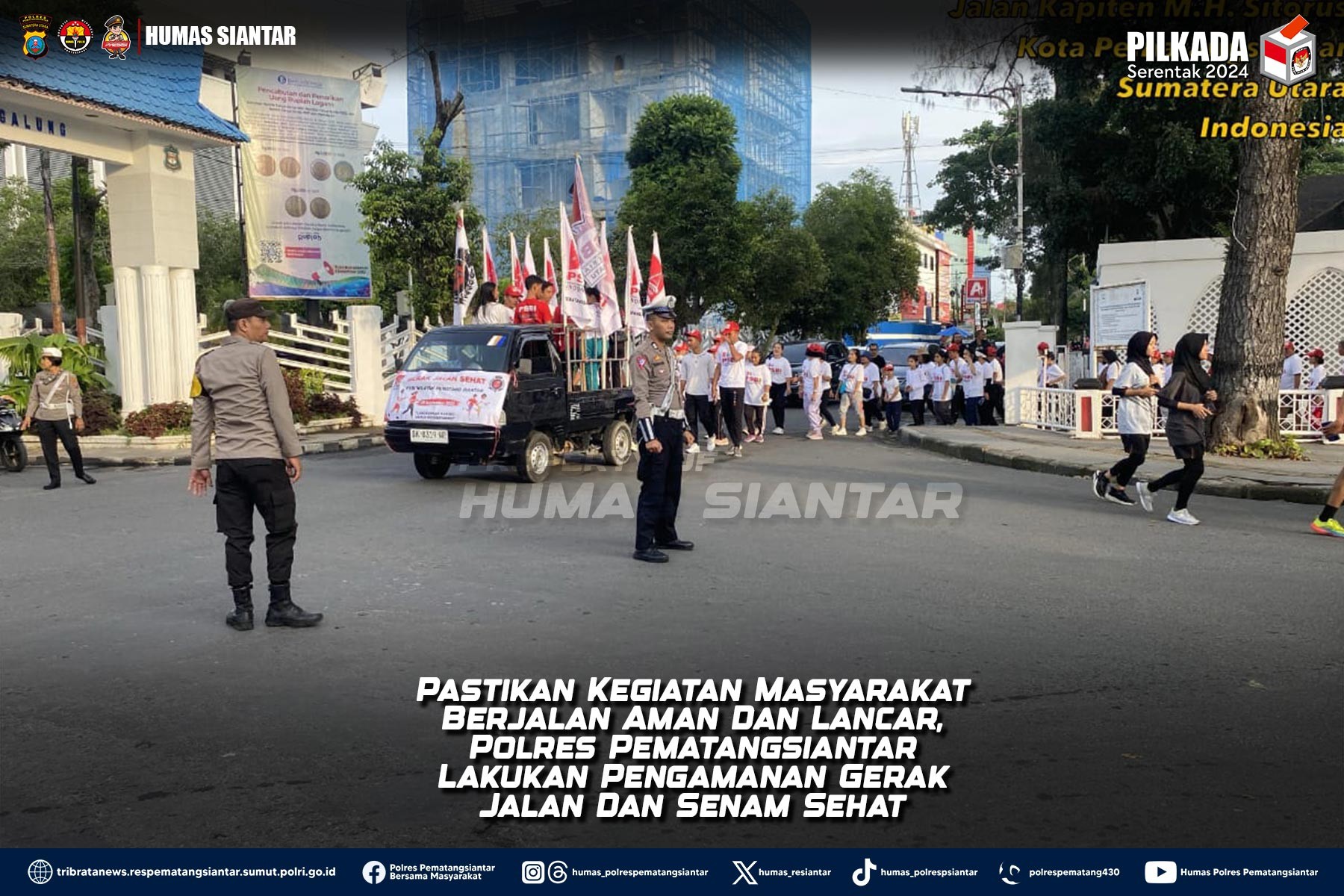 Pastikan Kegiatan Masyarakat Berjalan Aman Dan Lancar, Polres Pematangsiantar Lakukan Pengamanan Ger