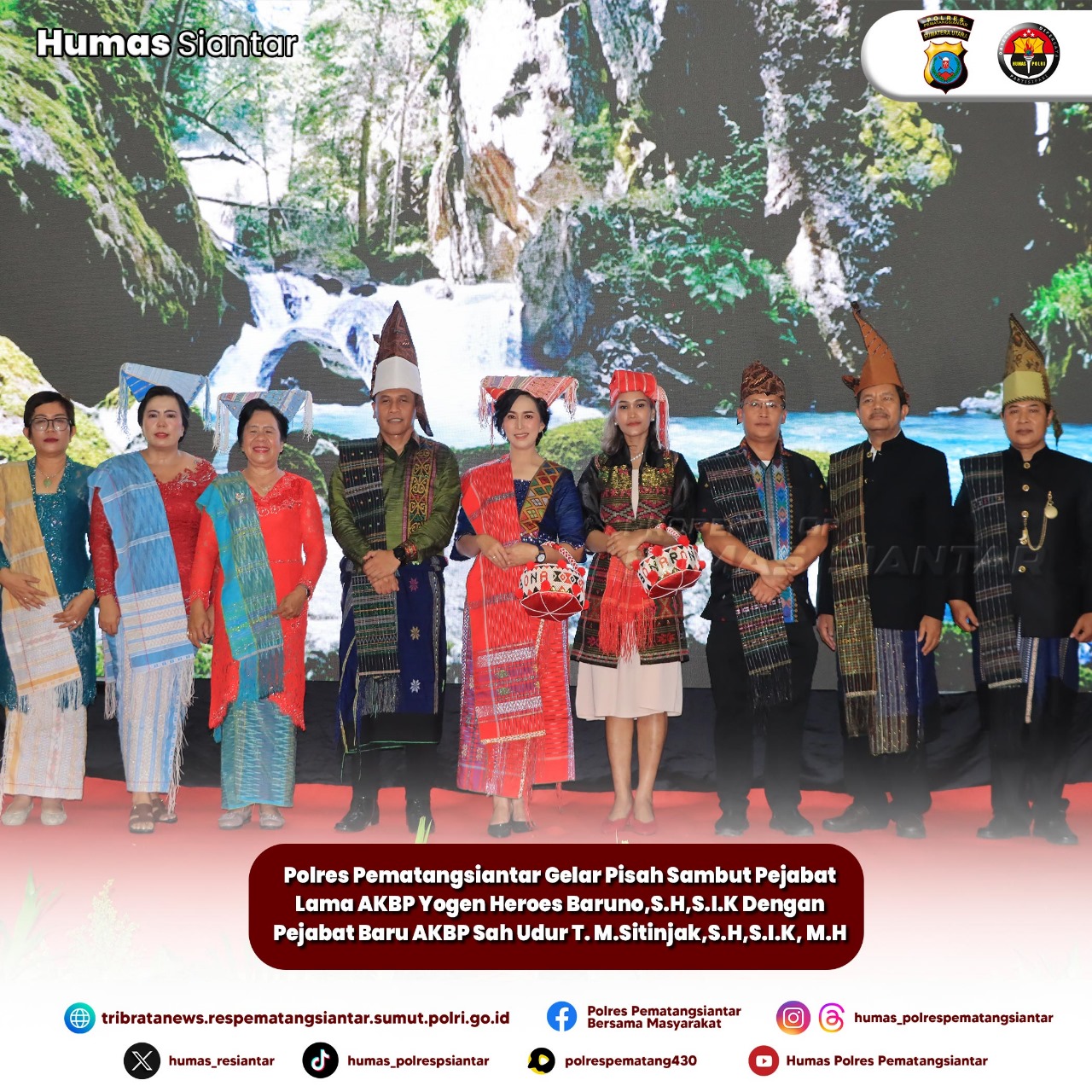 Polres Pematangsiantar Gelar Pisah Sambut Pejabat lama Dan Pejabat Baru