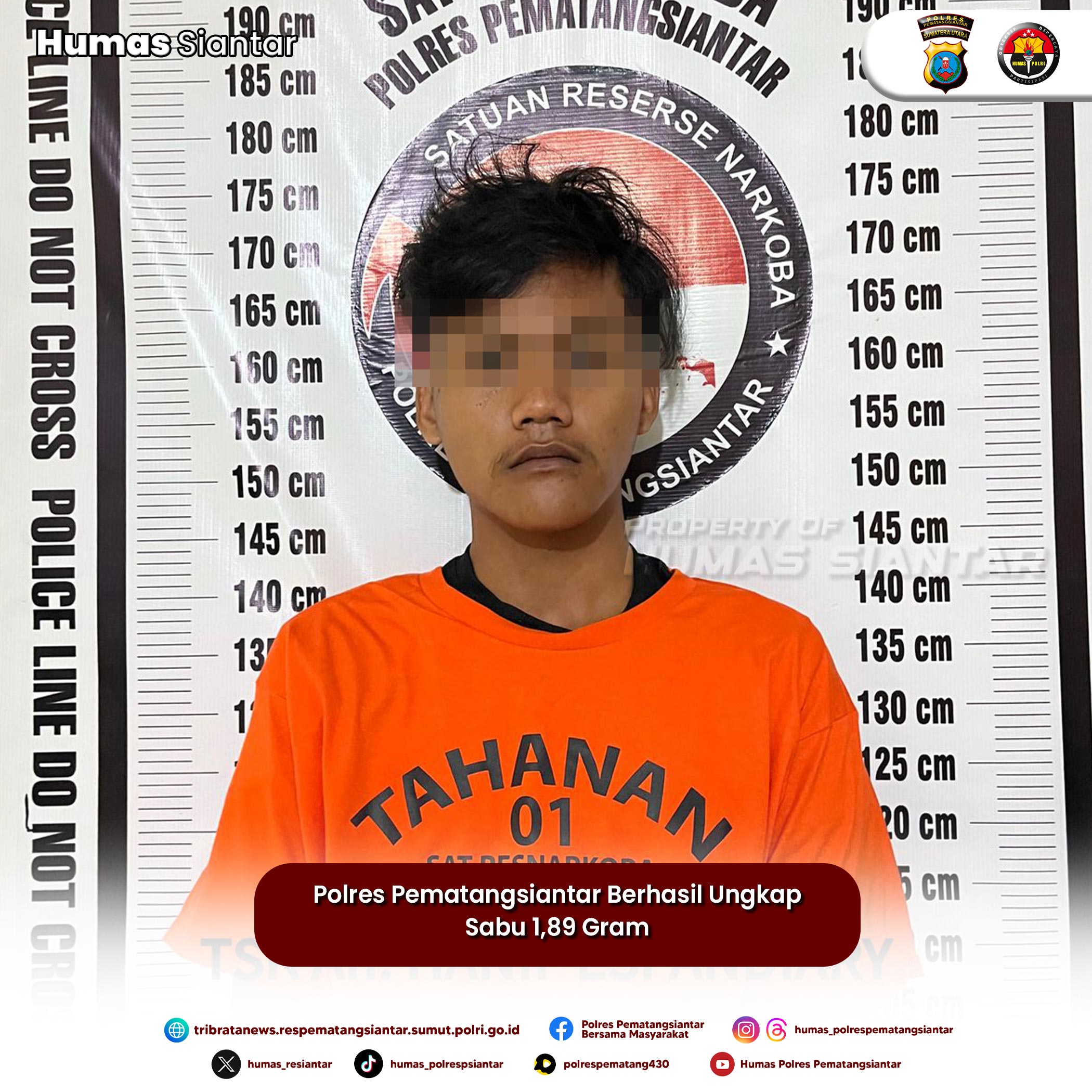 Polres Pematangsiantar Berhasil Ungkap Sabu 1,89 Gram