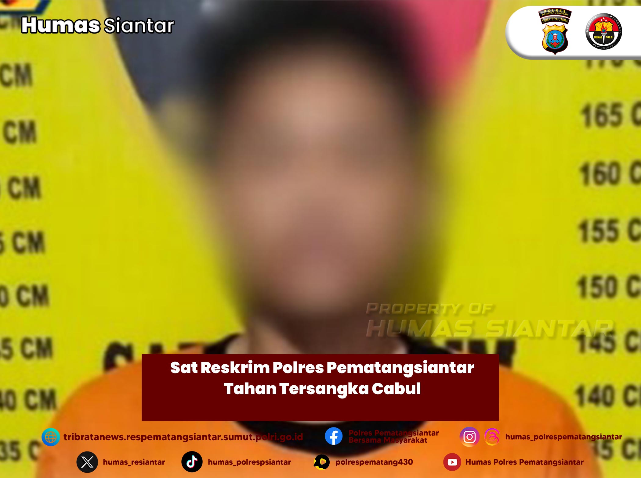 Sat Reskrim Polres Pematangsiantar Tahan Tersangka Cabul