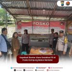 Kapolsek Siantar Utara Sosialiasi 110  di Posko Kampung Bebas Narkoba