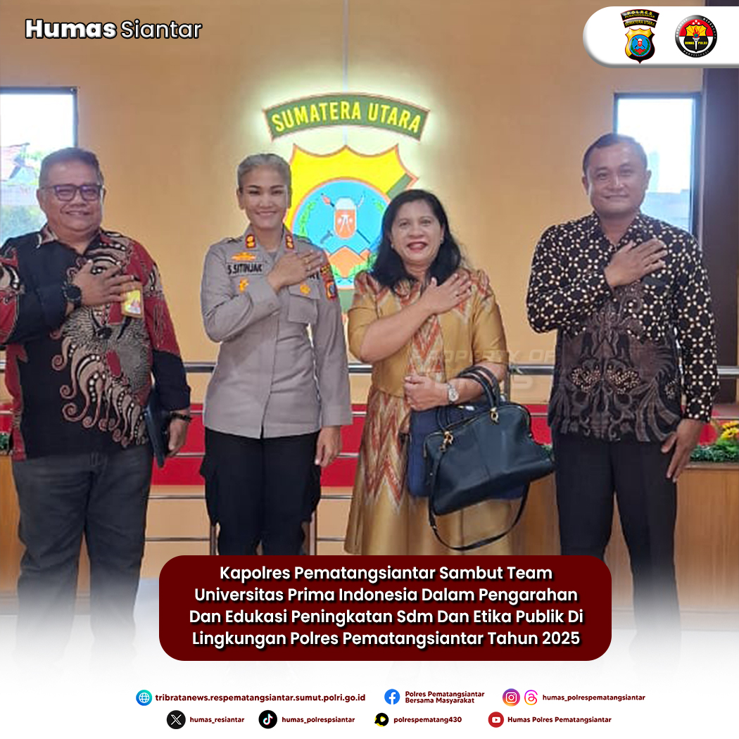 Kapolres Pematangsiantar Sambut Tim Universitas Prima Indonesia