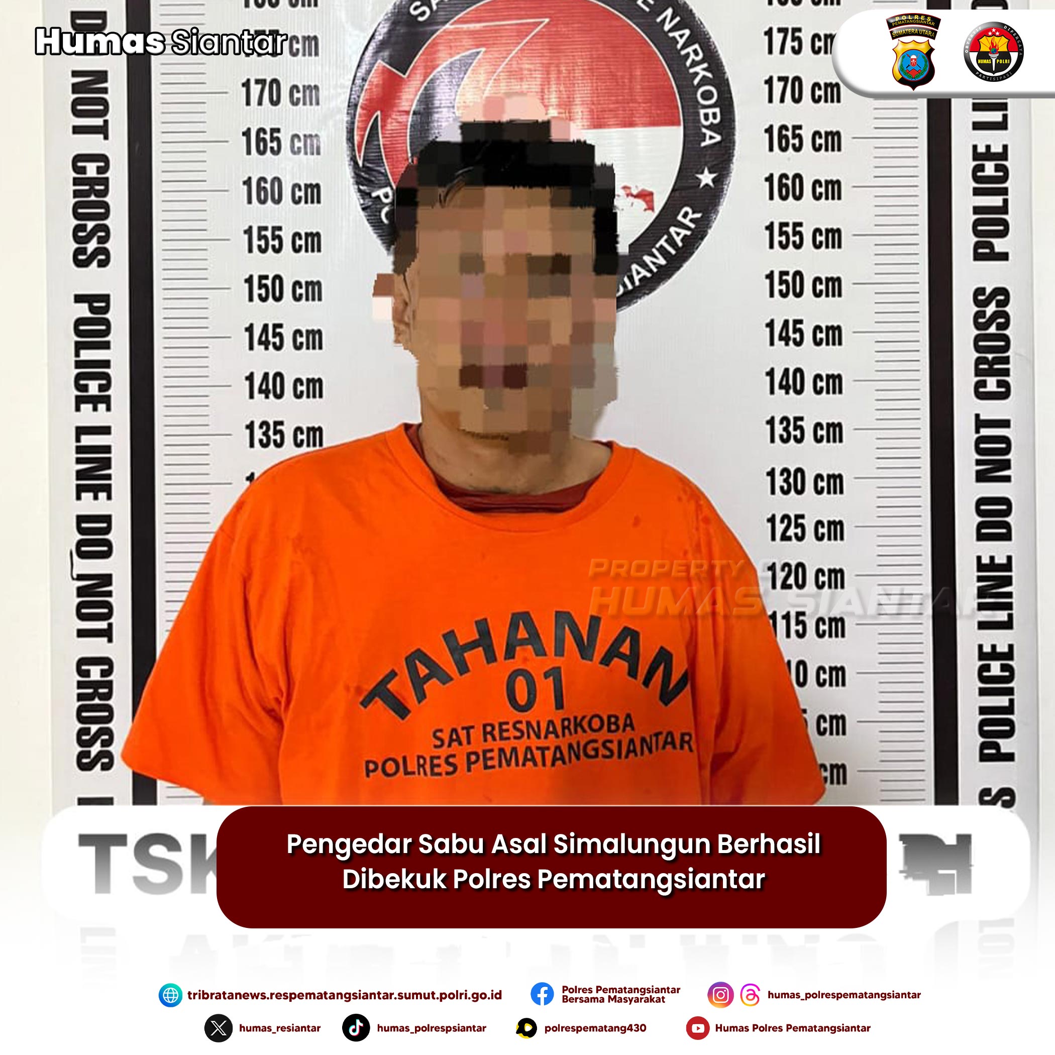 Pengedar Sabu Asal Simalungun Berhasil Dibekuk Polres Pematangsiantar