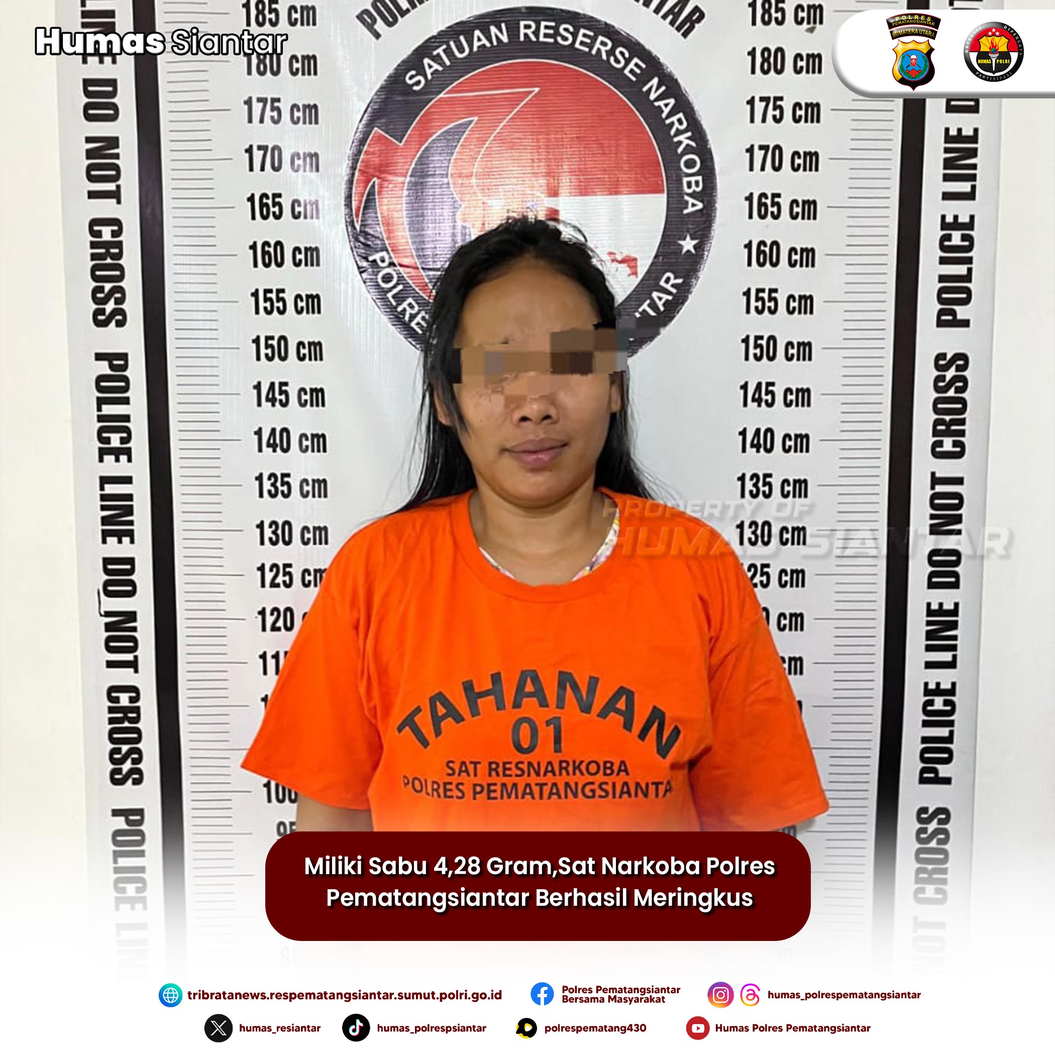 Miliki Sabu 4,28 Gram,Sat Narkoba Polres Pematangsiantar Berhasil Meringkus