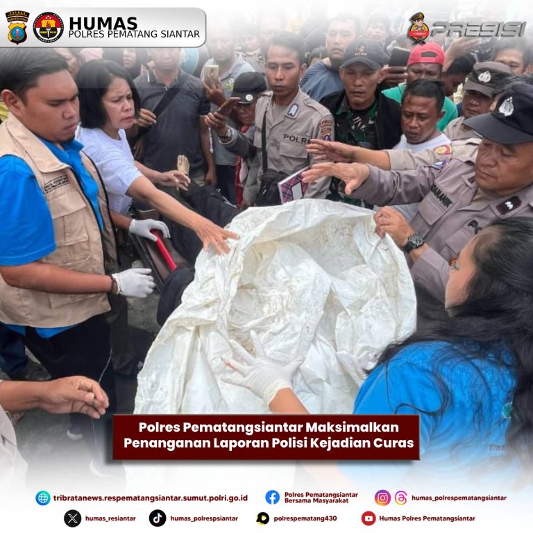 Polres Pematangsiantar Maksimalkan Penanganan Laporan Polisi Kejadian Curas