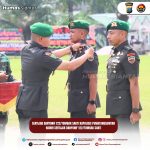 Kapolres Pematangsiantar Hadiri Upacara Sertijab Danyon 122/ Tombak Sakti